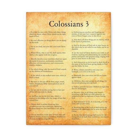 Express Your Love Gifts | Art | Scripture Sign Colossians 3 Put On The ...